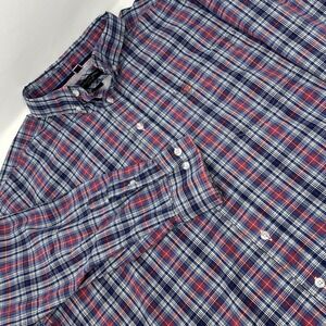 Ariat Pro Series Mens XXL Brandon Classic Blue Depths Plaid Long Sleeve Shirt